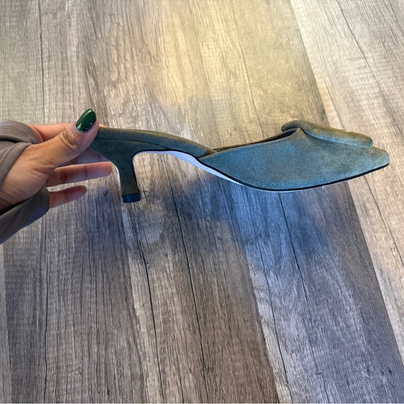 Leixinsenfa Suede green kitten heels - Picture 3 of 8